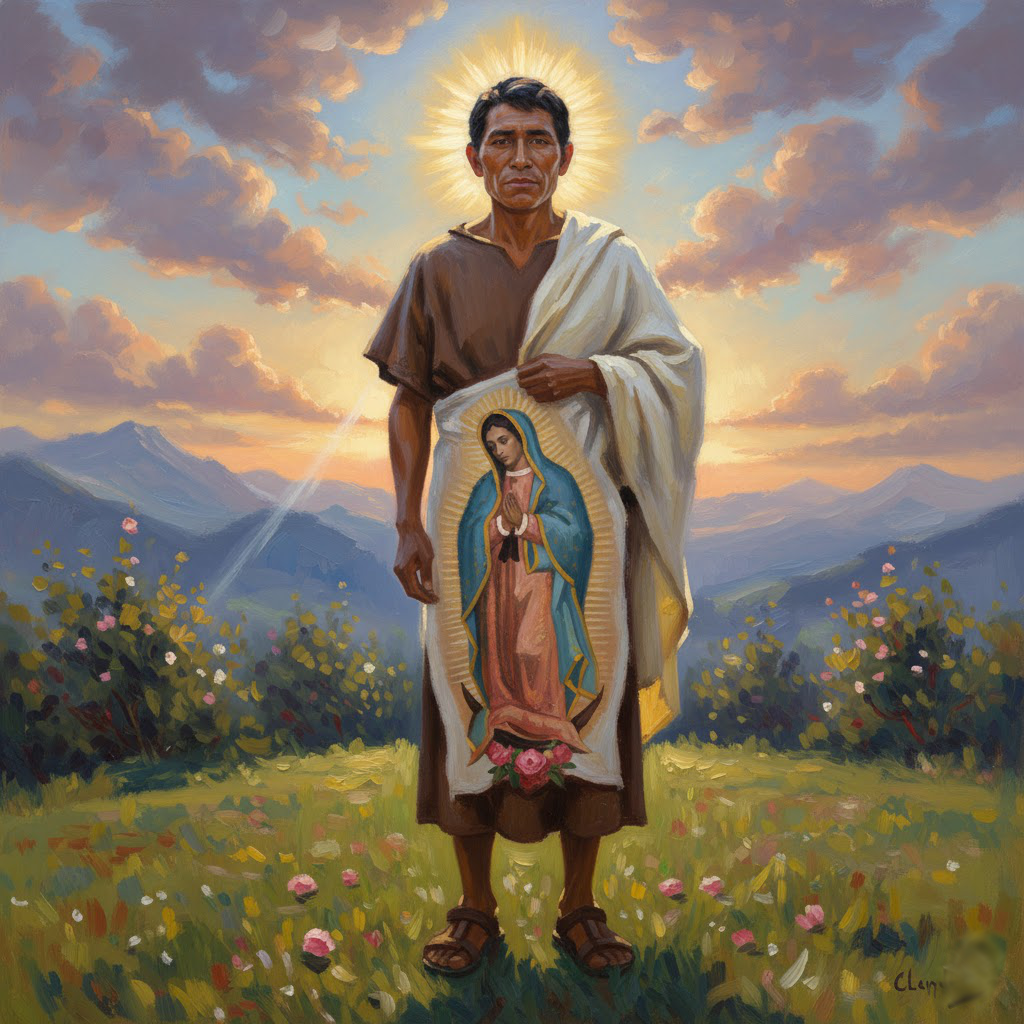 San Juan Diego en el Tepeyac